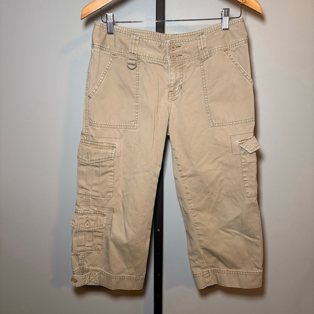 Juniors Ocean Pacific Cargo Capris 9 Beige‎